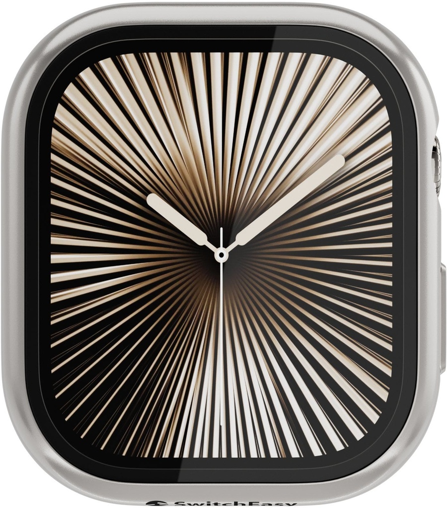Switcheasy Hybrid Wp 9H Glass Waterproof Apple Watch Case 46Mm-Titanium