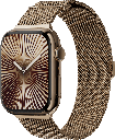 Mageasy Milanese Watch Loop For Apple Watch S4~S10 44/45/46/49Mm-Gold