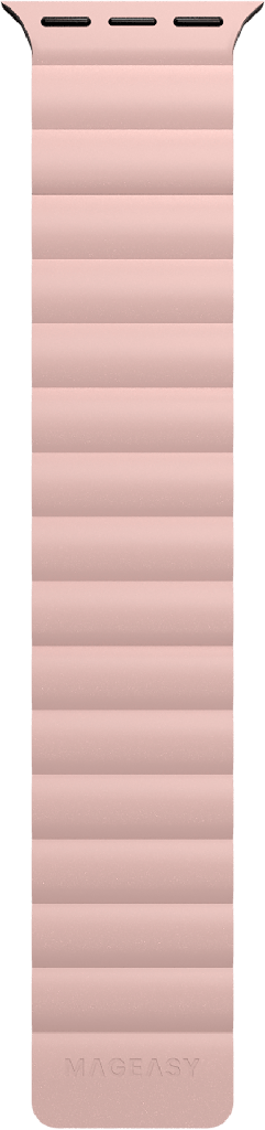 SwitchEasy Skin Silicone Strong Magnetic Watch Band for Apple Watch 42/44/45/49mm - Pink, Magnetic Closure, Stable and Comfort, best skin-touched texture with high-durability
