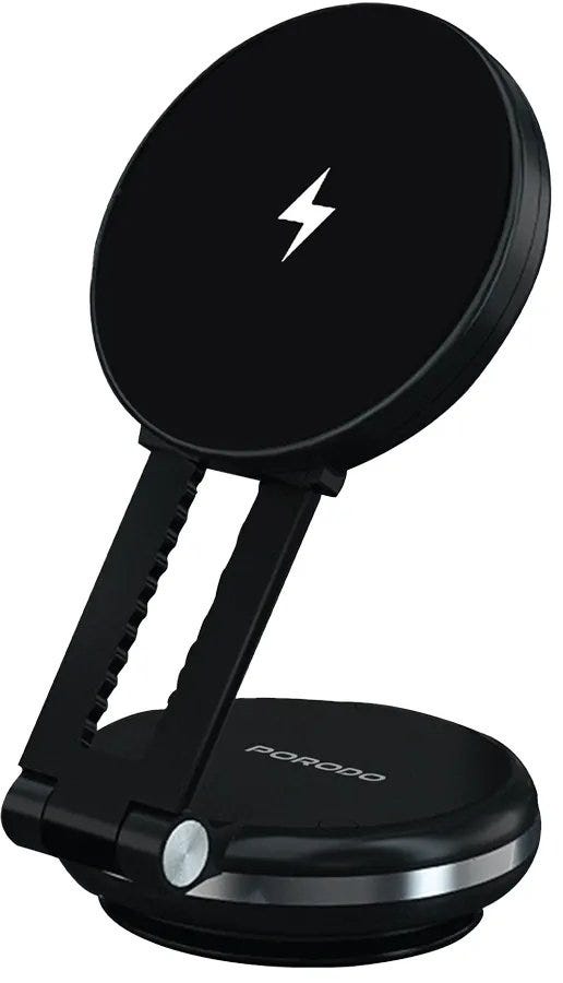 Porodo Vacseal Magsafe Charging Mount ,Black