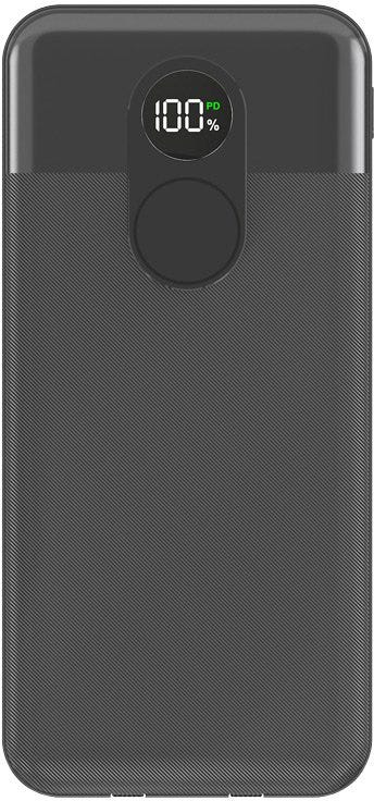 Porodo 20000mAh Powerbank Digital Display with C & Lightning Cable ,Black