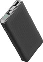Powerology 10000mAh Retractable Cable Power Bank , Black