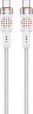 Porodo USB-C to  USB-C Aluminum Braided Cable ,White