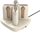 Porodo 10000mAh 4 Power Bank Station Lightning/Type-C Integrated Cable ,Gold