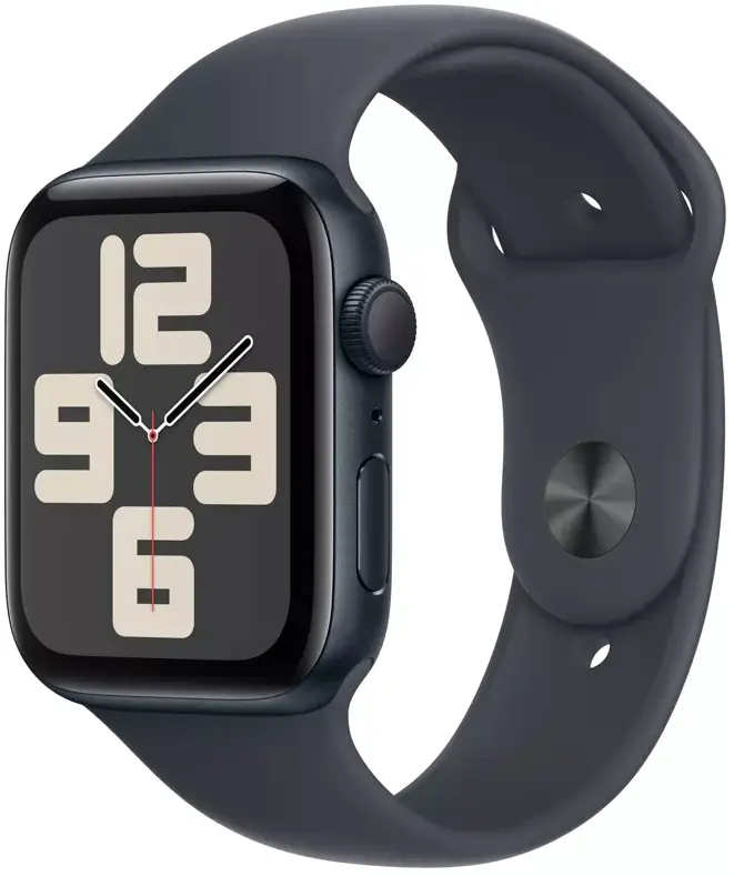 Apple Watch SE-2024- GPS 44mm Midnight Aluminium Case with Midnight Sport Band - M/L 