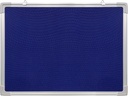 Felt+Cork board Aluminum Frame Fabric 45x60cm Blue