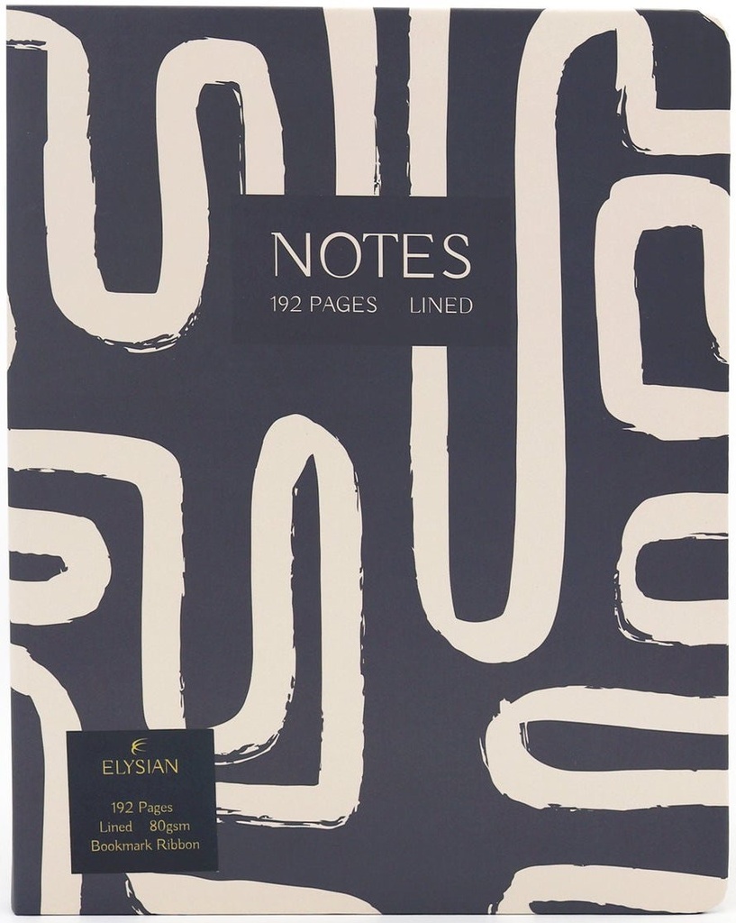 B5 Journal Hardcase - Elysian - Monochrome Squiggle