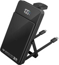 EGO 6in1 AllyDelivery 3U @Magsafe 12000mAh
6 in 1 Powerbank, Fast Charging (iWatch & Airpod), Built-in Cable Type-C & Lightning & Stand -Black