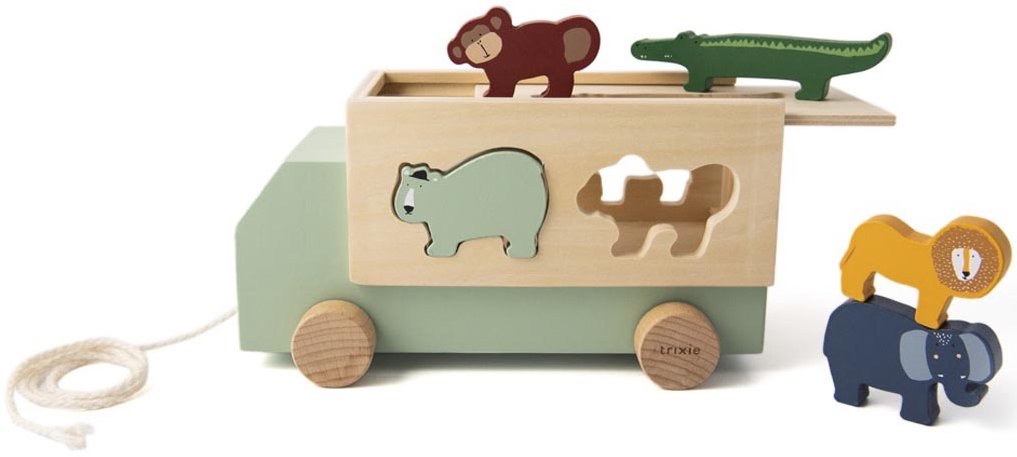 Wooden animal truck