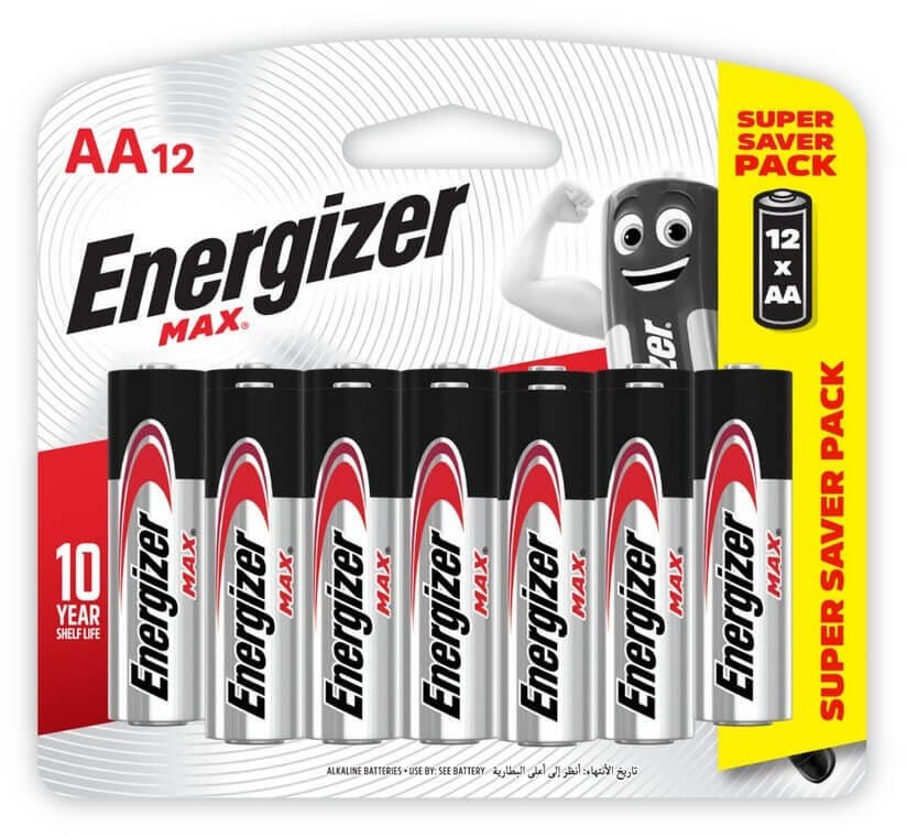 Energizer Max Alkaline AA Bp12