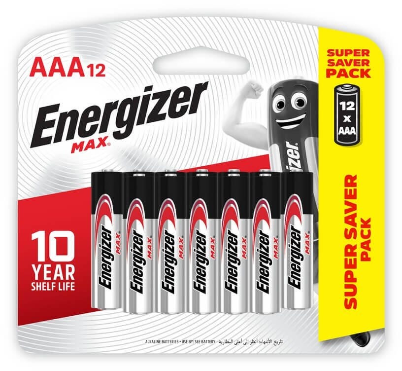 Energizer Max Alkaline AAA Bp12