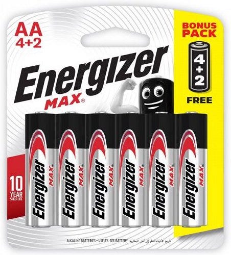 Energizer Alkaline AA E91Bp (4+2)