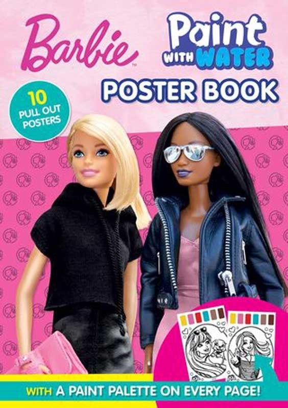 Barbie Paint with Water Poster Books