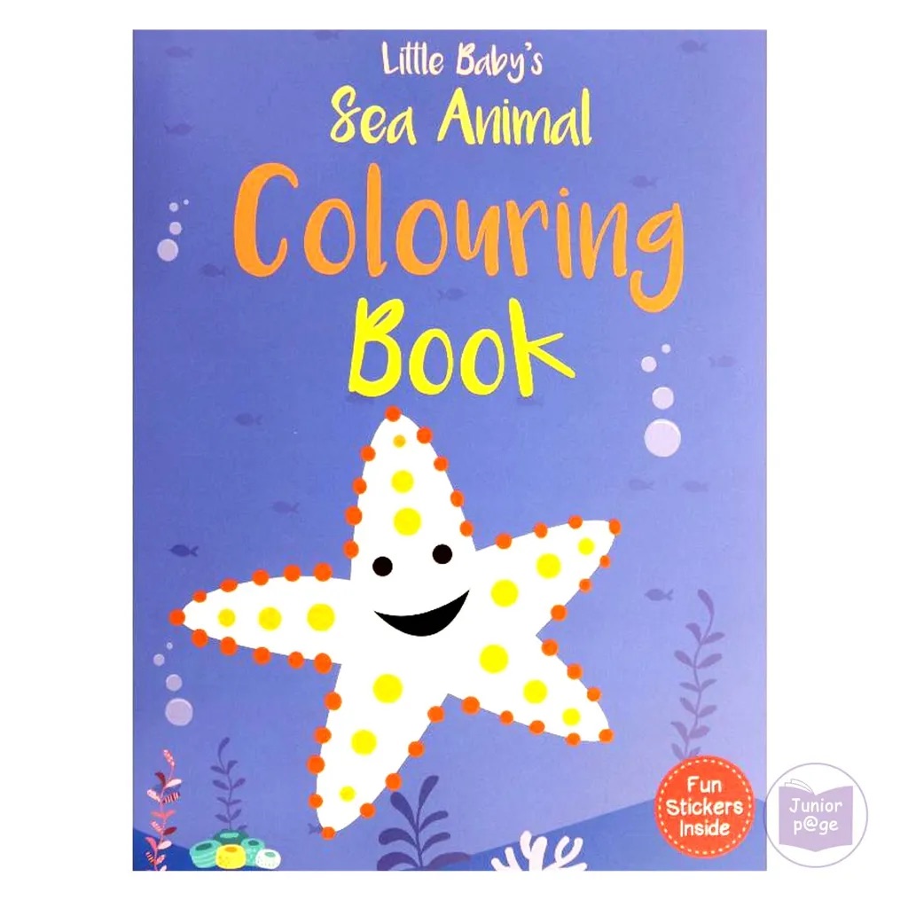 Little Baby's Sea Animal Colouring Book  (Fun Stickers Insid