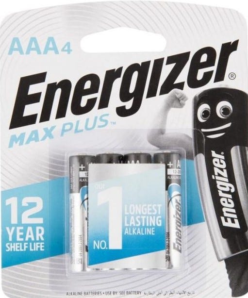 Energizer Maxplus Alkaline BP4 AAA