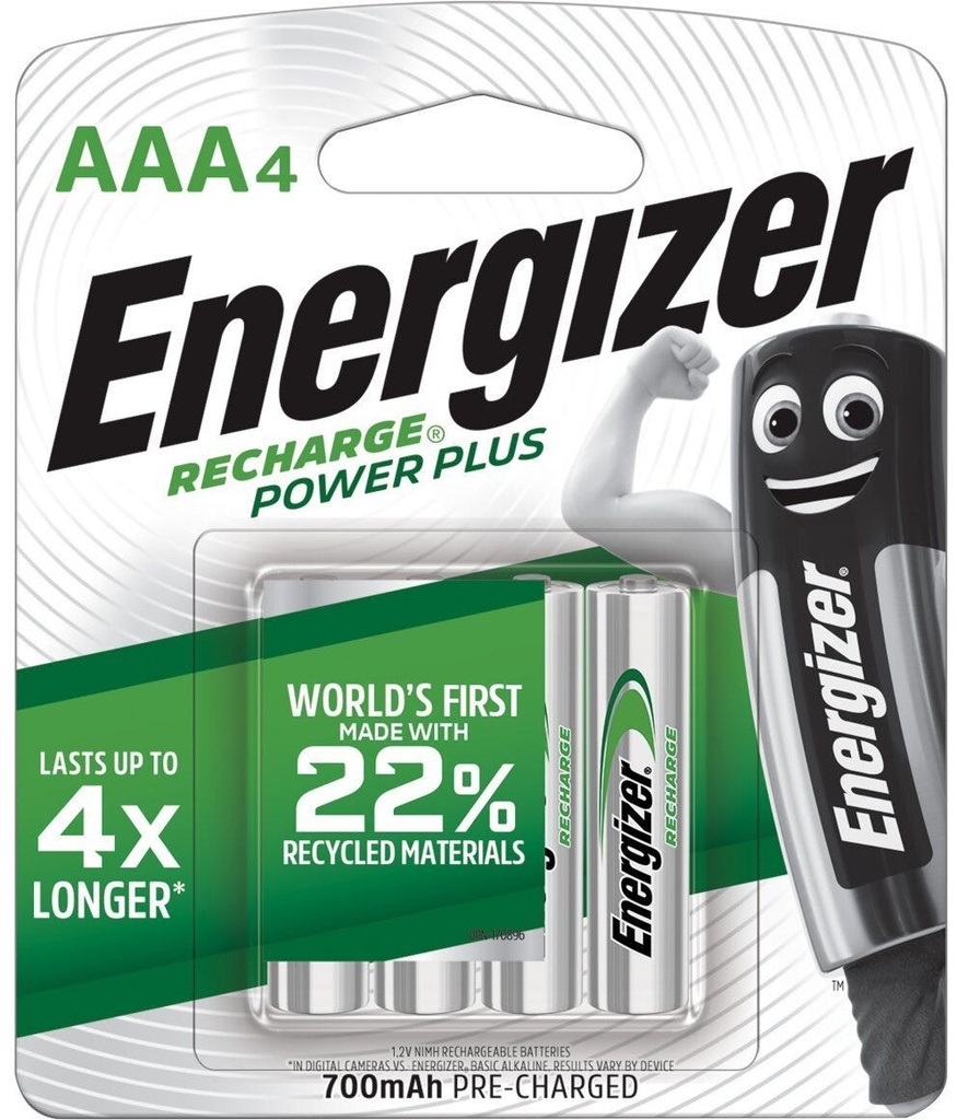 Energizer NH12 BP4 AAA SIZE RECHARGE