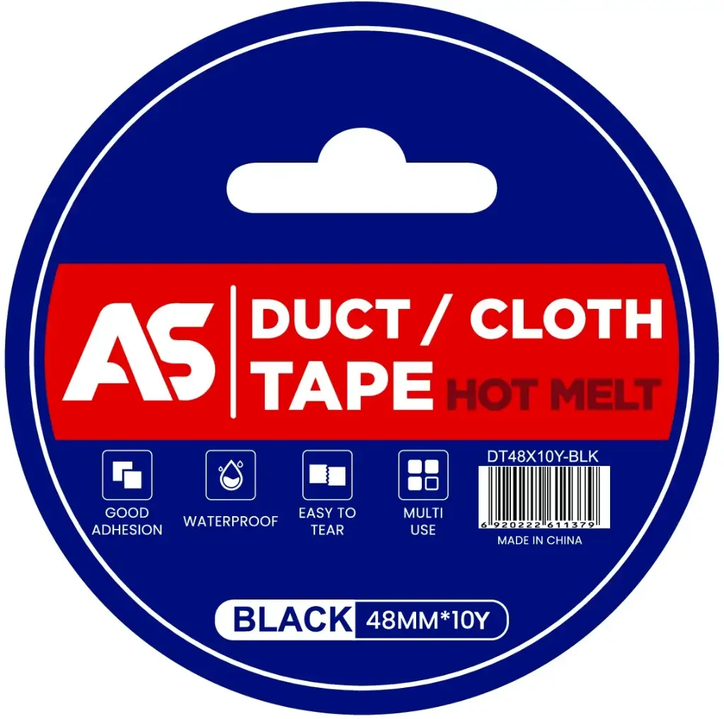 Tape Duct 180mic X  48mm X  10Y Black 