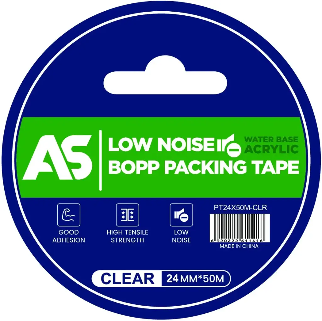Tape Packaging Low Noise 50 Micron   24mm   X   50m  X   76mm Transparent 