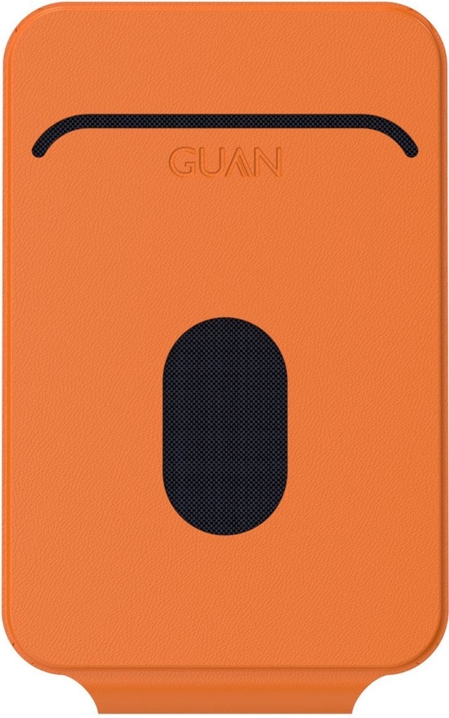 Guan Mag-Wallet Stand&Grip With Metal Ring Orange