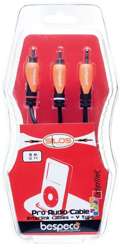 Bespeco - SLYMSR300 - 3.5mm JK to RCA Male 3M