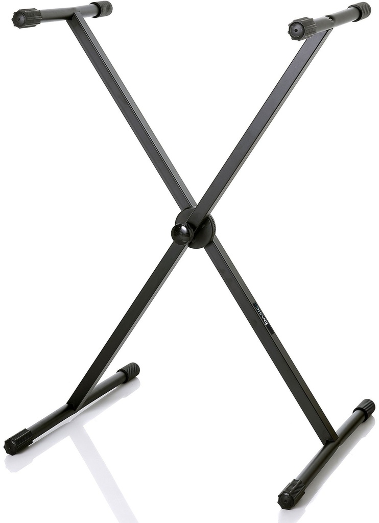 Bespeco - BAS25D - Disassembled Keyboard Stand Disassembled keyboard stand with steel toothed mechanism and knob (assembly kit included). Tubes25x25