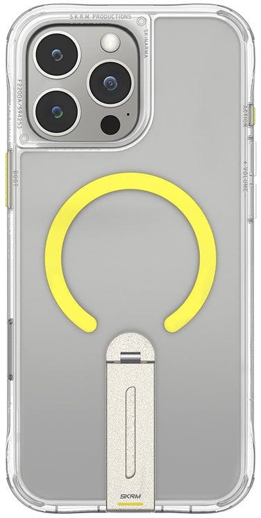 Skinarma Iphone 16 Pro Max Helix (Mag-Charge + 360° Rotating Stand) Clear