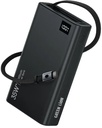 Green Lion Retractable Power Bank 35W 10000mAh,Black