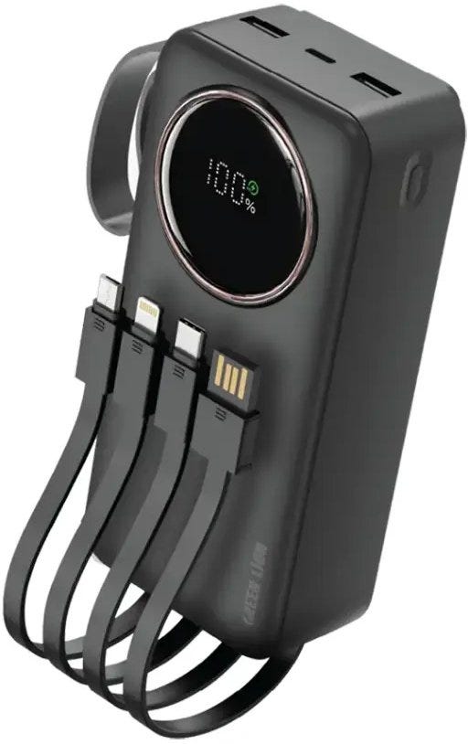 Green Lion Power Pulse 30000 mAh Powerbank PD 22.5W,Black