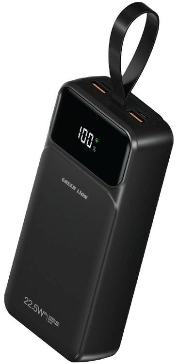 Green Lion Power Tank 30000mAh Power Bank,Black