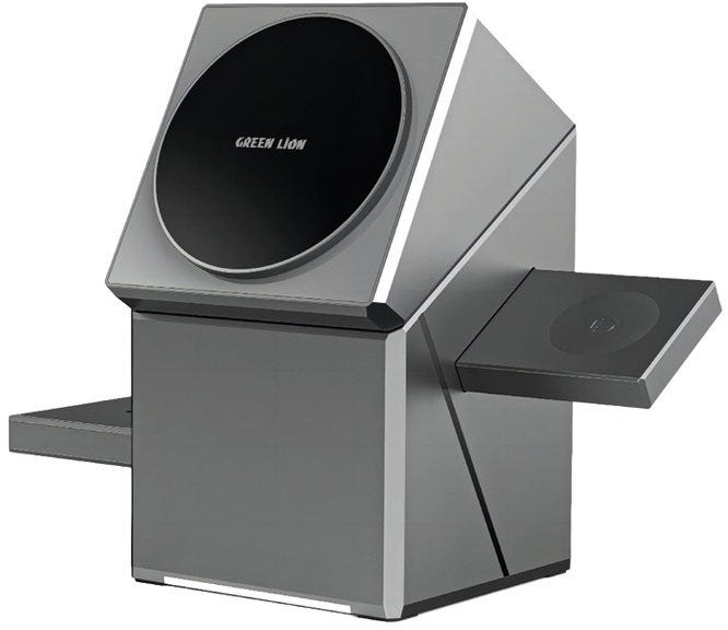 Green Lion Power Trio 3 In 1 Wireless Charger, Gray