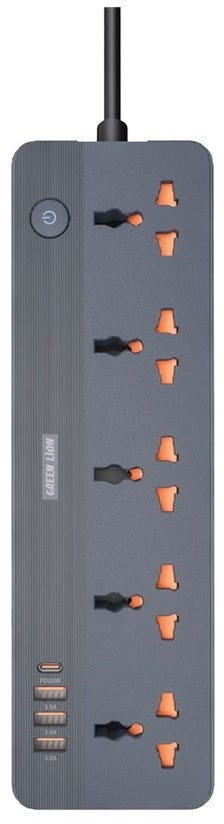 Green Lion GS-250 Power Socket 2500W,Black