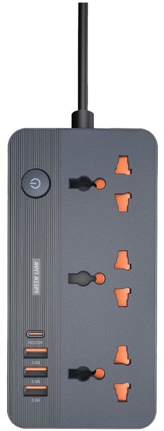 Green Lion GS-200 Power Socket 2500W,Black