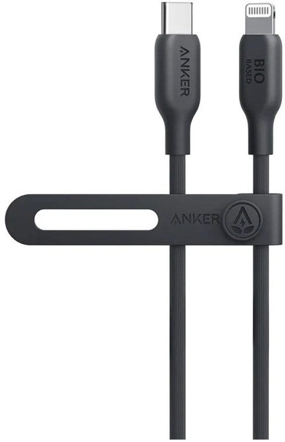 Anker A80B1H11  542 Usb-C To Lightning Cable (Bio-Based 3Ft)  - Un (Excluded Cn, Europe) Black Iteration 1