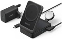 Anker B2557212 Maggo Wireless Charging Station (15W, Foldable 3-In-1) Black 2