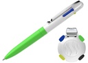 Ballpoint Pen Take 4 Neon Neon Green-White, Take 4 Refill M Black, Blue, N. Yellow, N. Green