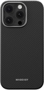 Mageasy Kev M Armaid Fiber Protective Case For 2024 Iphone 16 Pro 600D Black 