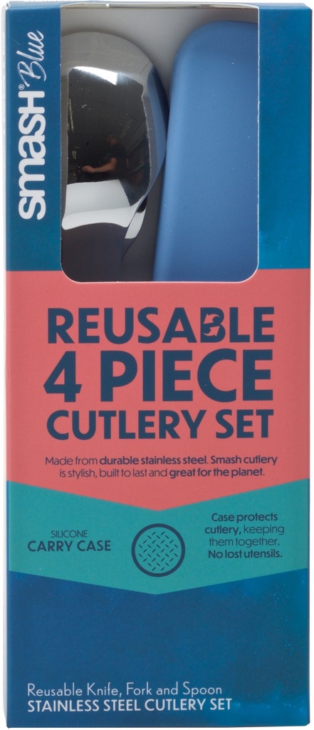 4 Piece Cutlery Set Pink