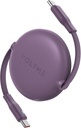 Voltme Powerlink Yoyo Cable 5A 1.0M Retractable (Dual-Way Retractable Cable) Type C To Type C 100W Purple