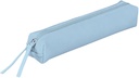 Pencil Case Slim Pouch Leather 19,5X2,5X4 Cm Blue Sky