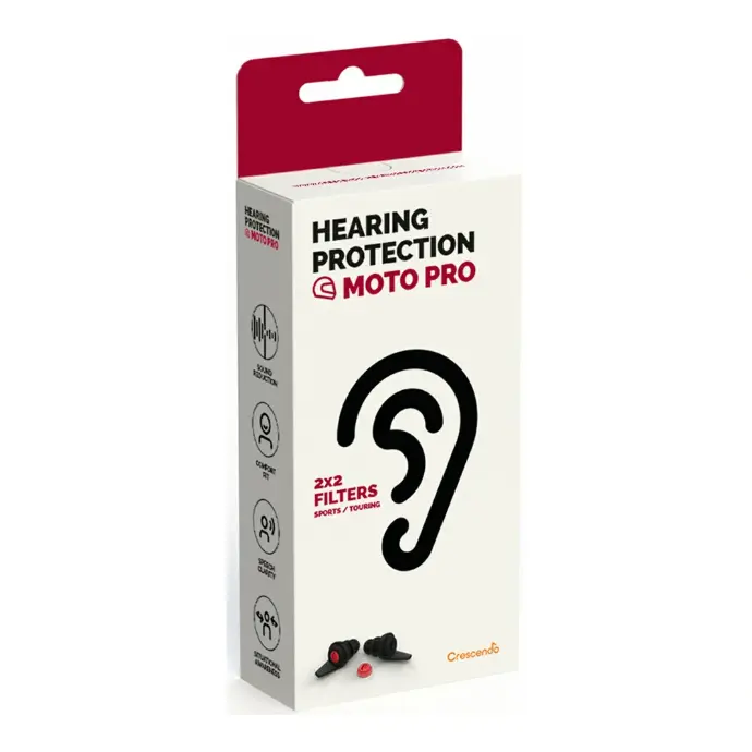 Crescendo Dynamic Ear Company Packed  Moto Pro Eco Box Maroon Later