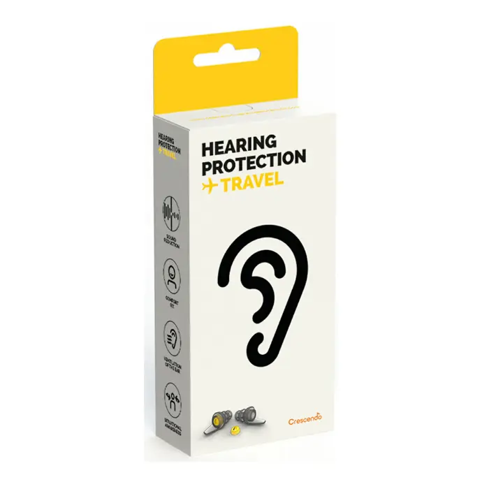 Crescendo Dynamic Ear Company Packed  Travel Eco Box Yellow Later