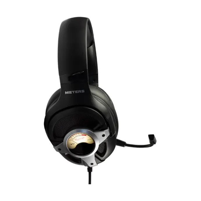 Meters Level Up Wired Gaming Headphones Silver/Black Gaming Headset