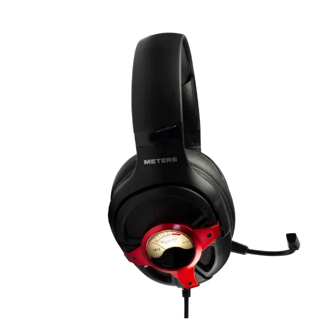 Meters Level Up Wired Gaming Headphones Red/Black Gaming Headset
