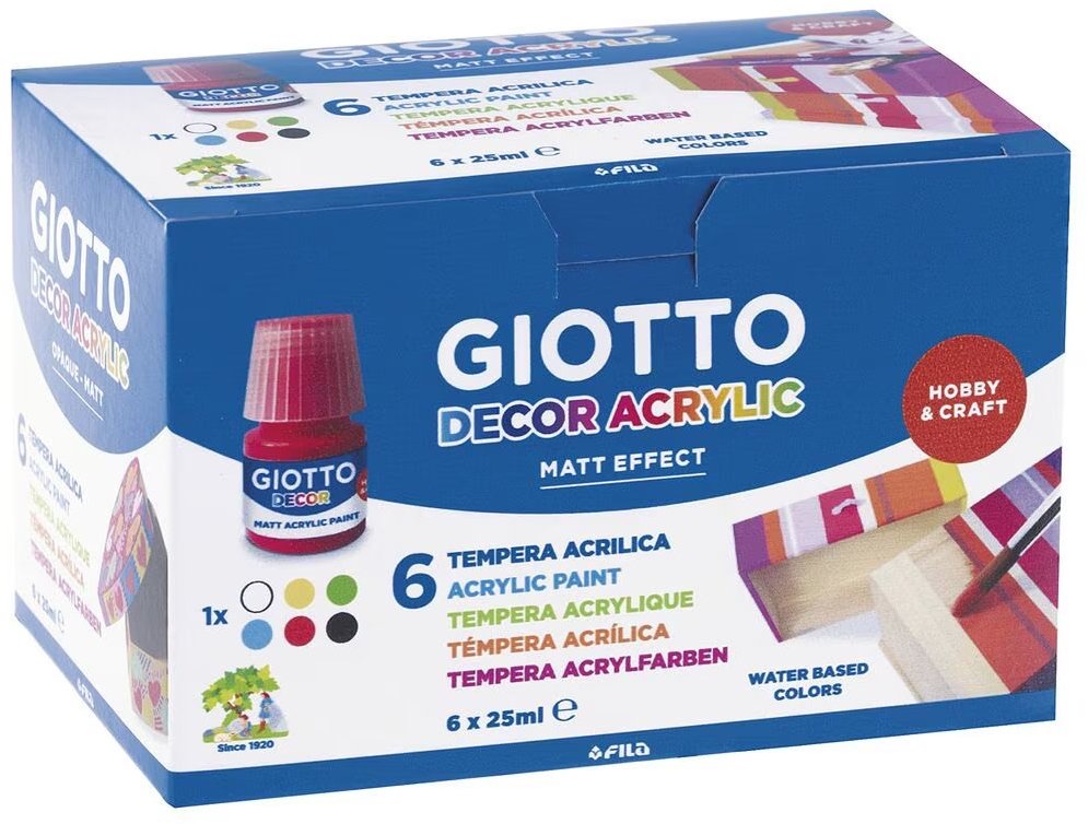 Acrylic Paint Set Of 6X25Ml - Giotto