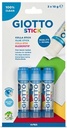 Glue Stick 10G Set Of 3, White - Giotto Stick