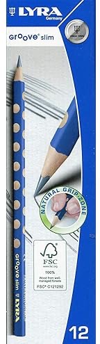 Pencil Graphite Hb Packet Of 12  Groove Slim