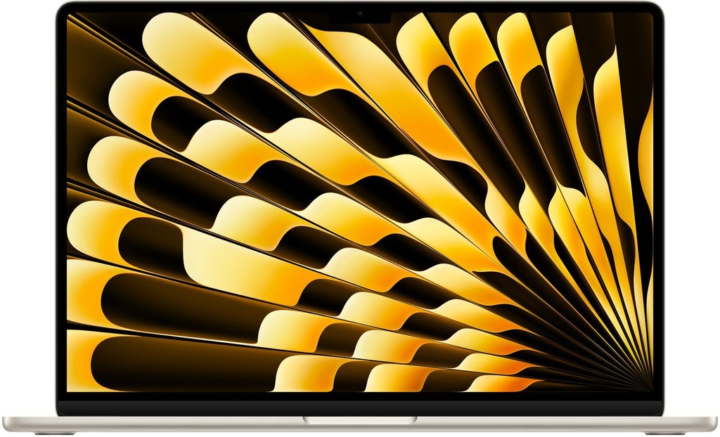 Apple MacBook Air 15-inch M4 chip with 10-core GPU , 16GB, 256GB SSD - Starlight 