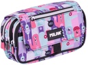 4-Zipper  Pencil Case Aliens With Flap