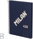 Notebook A5 Blue 80 Sh. Lines Spiral 430