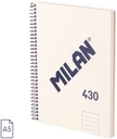 Notebook A5 Beige 80 Sh.Lines Spiral 430